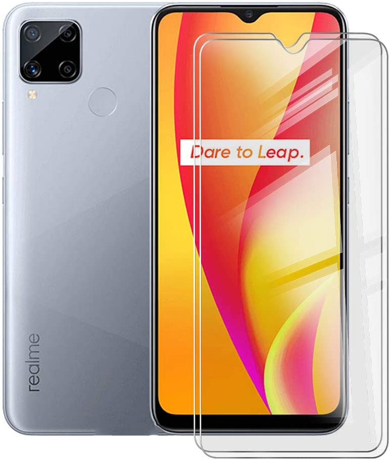 Kính cường lực trong suốt cho Realme C15 (Kèm miếng lau)