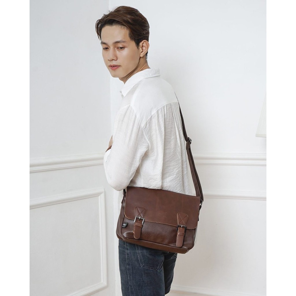 Cặp da đeo chéo cho ipad Unisex Three-box - MS3539