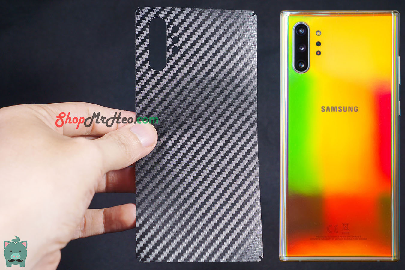 Skin Dán Mặt Sau Lưng Vân Nhôm Samsung Galaxy Note 10 - Note 10 Plus