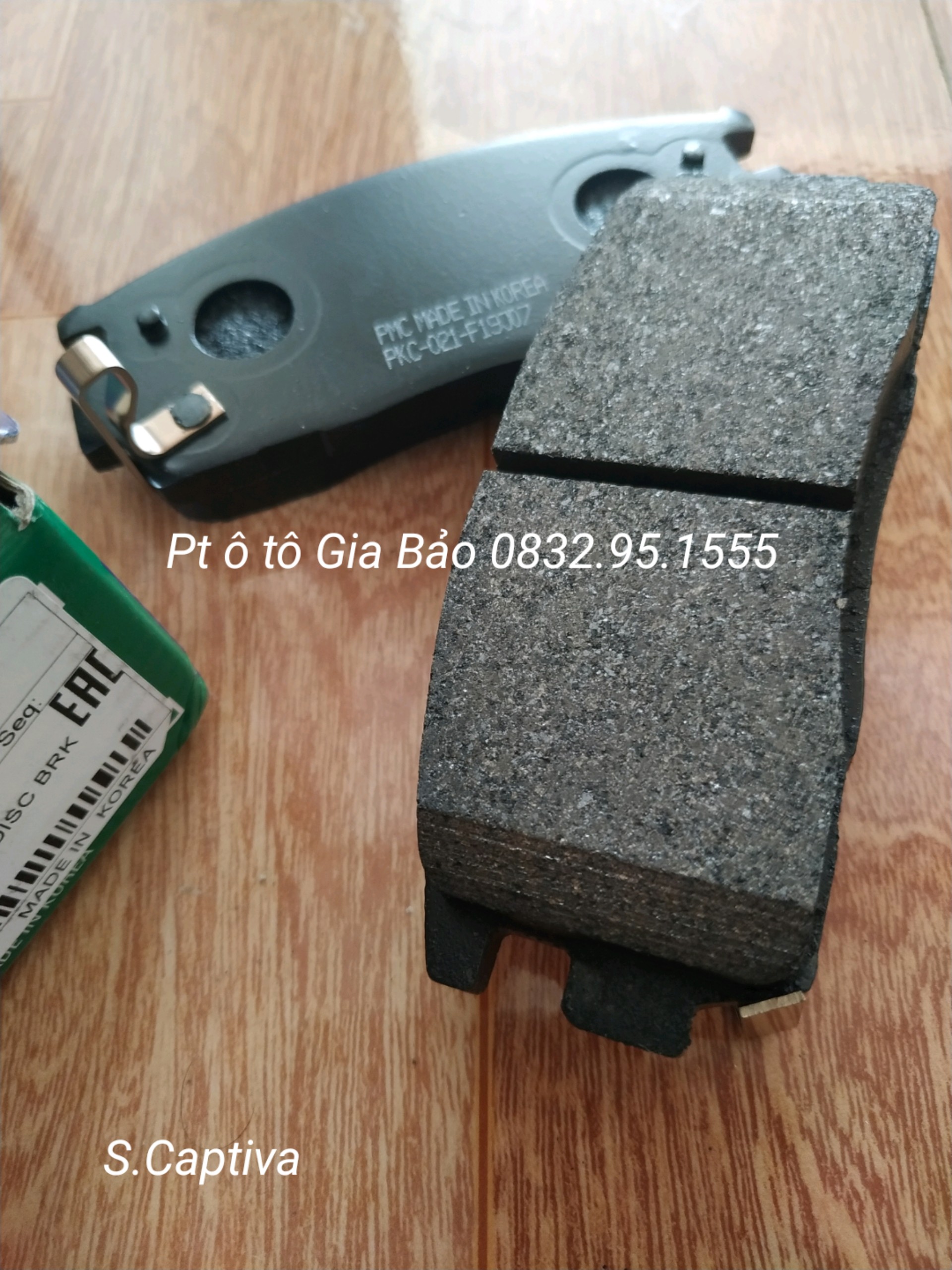 Má phanh sau Captiva ( giá 1 bộ )