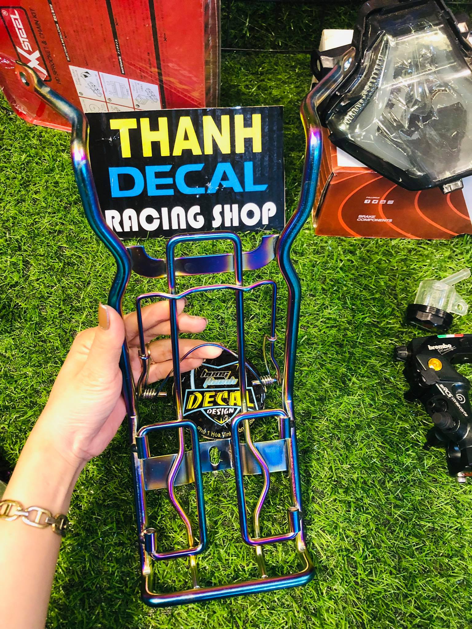 Baga titan 7 màu  gắn cho wave 110 ...