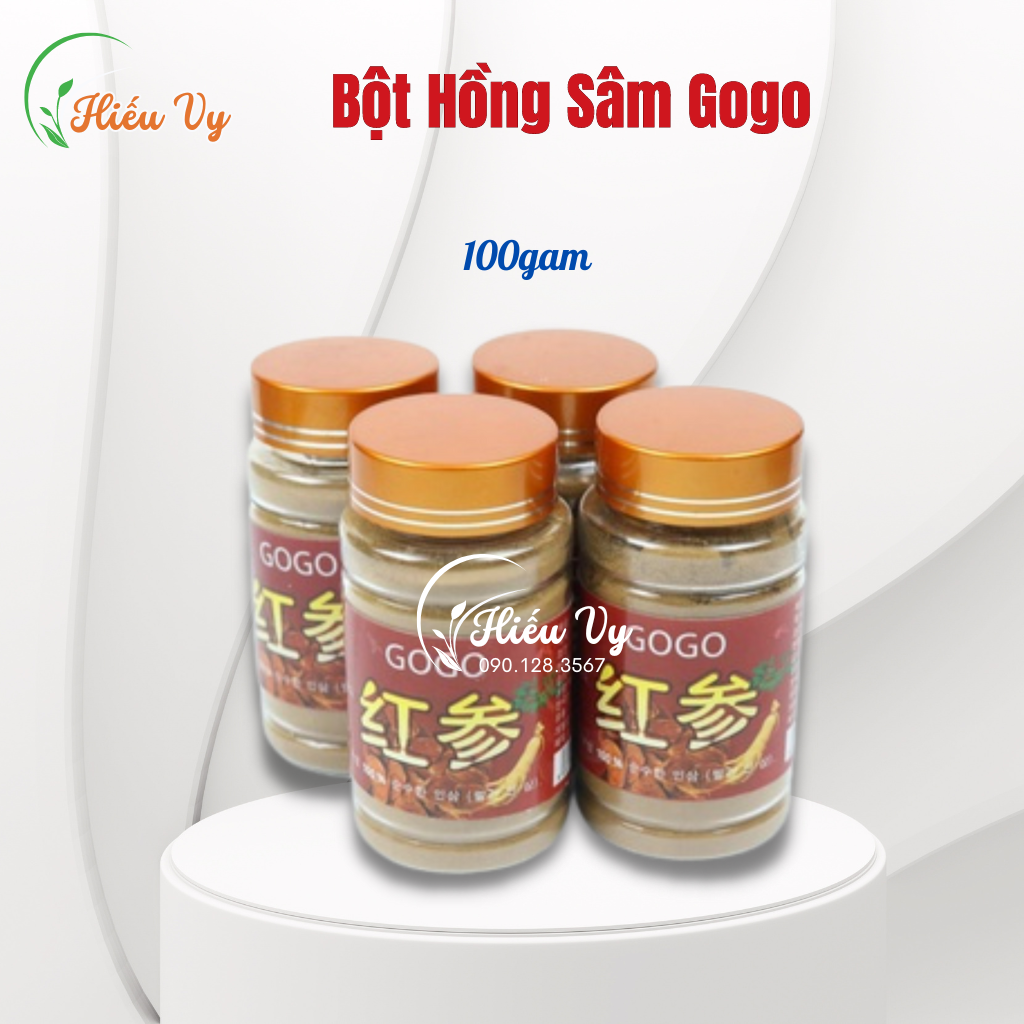 Bột Hồng Sâm Gogo Hàn Quốc 100gam cấp ẩm, dưỡng trắng sáng da