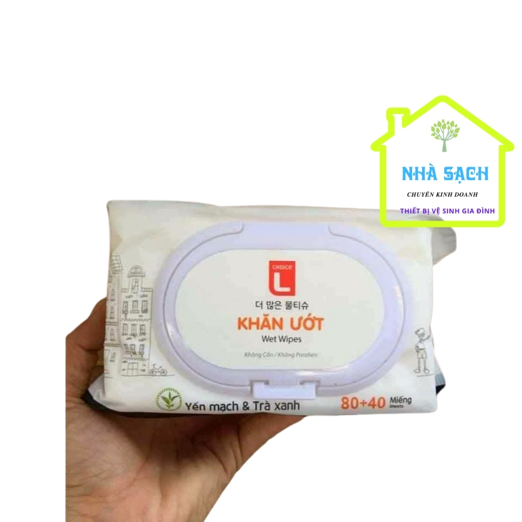 Khăn Ướt Hàn Quốc Lotte Bịch 120 Tờ