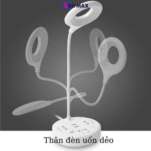 [HCM]Đèn đọc sách đầu giường, đèn ngủ để bàn 4 trong 1