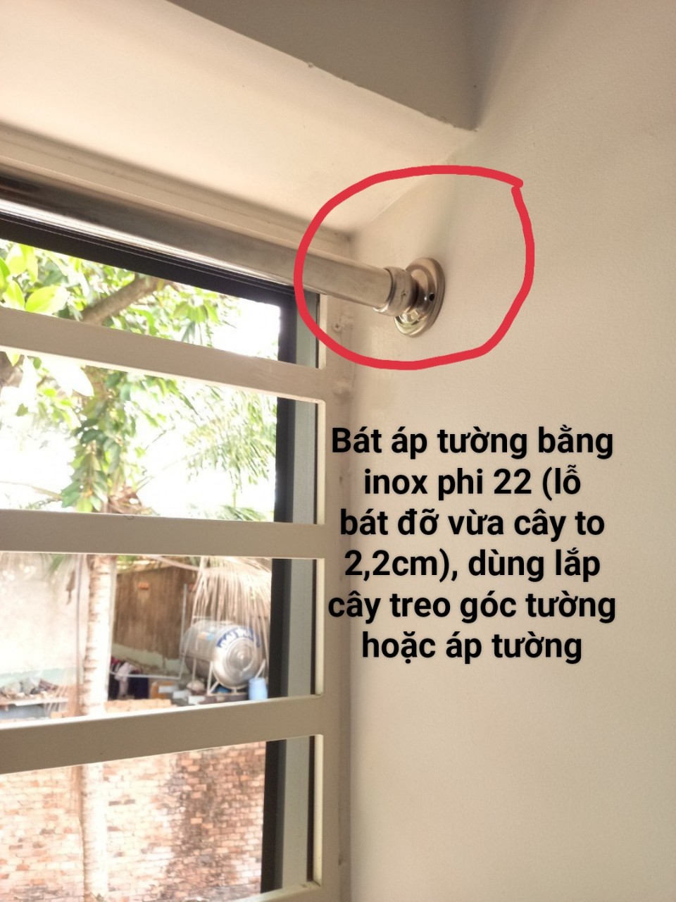Bát Đỡ Thanh Treo Rèm Áp Tường Bằng Gỗ