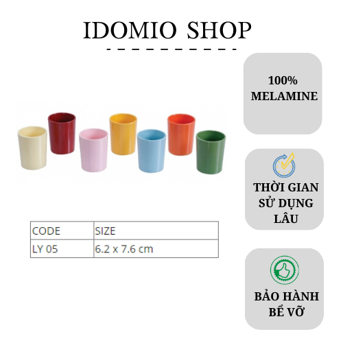 5 Ly Nhựa Melamine Nhiều Màu (LY05)