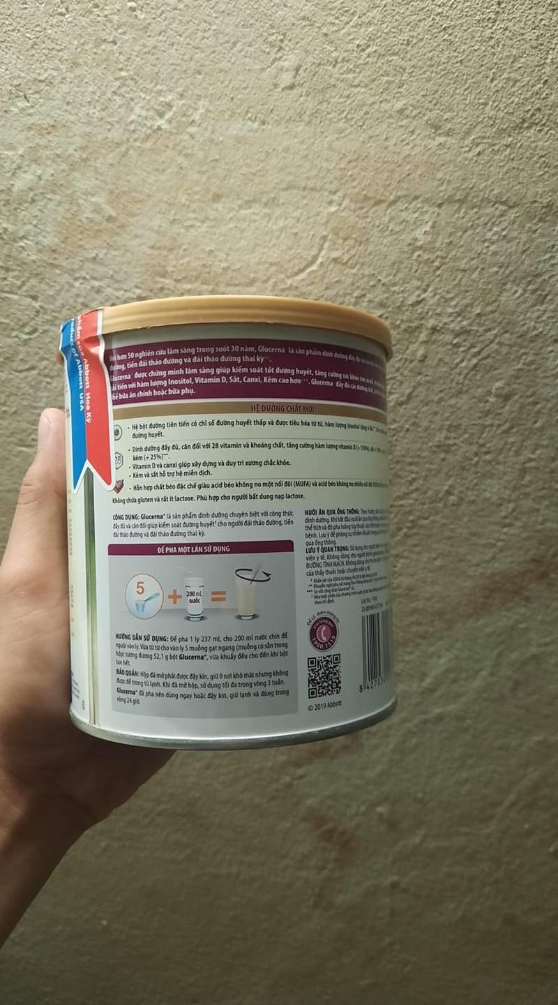 Sữa Bột Glucerna Hương Vani 400g
