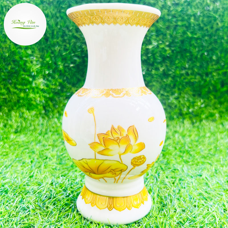 Bình hoa thờ cúng gốm sứ họa tiết đẹp