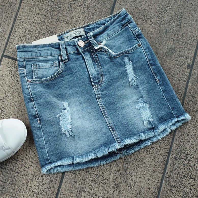 Chân váy jeans kèm quần Topshop denim Skort