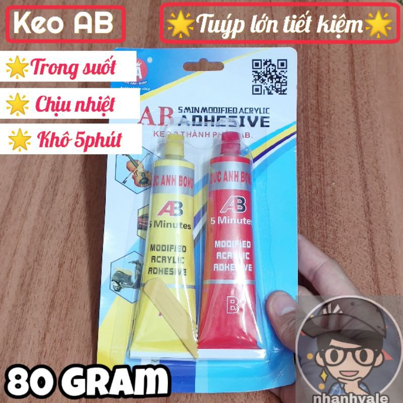 Keo AB dán 2 thành phần siêu dính chịu nhiệt 300°C