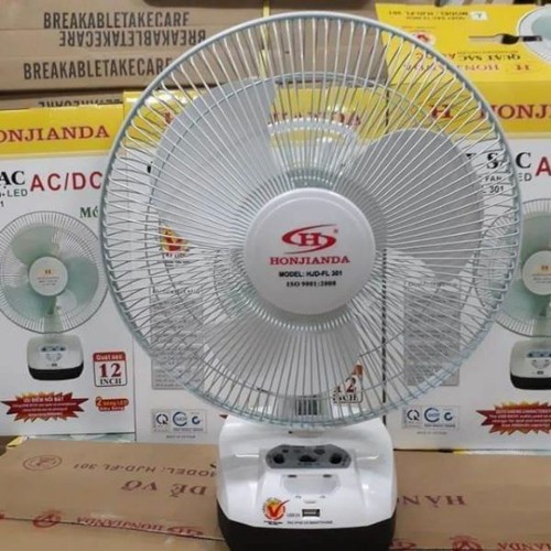 QUẠT SẠC ĐIỆN HONJIDA HJD-FL 301 ( 2 bình)