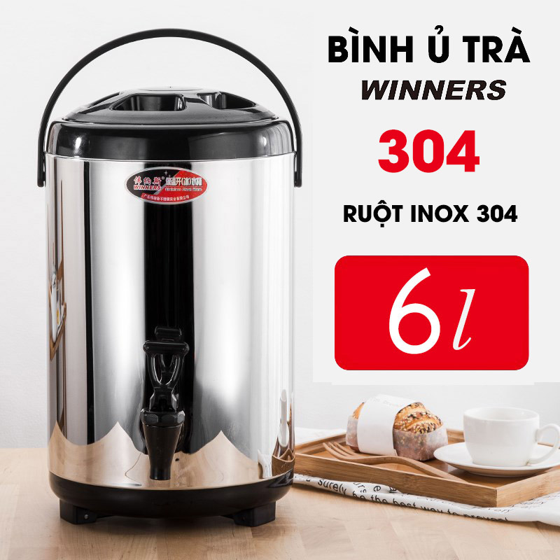 Bình Ủ Trà 10L Winner - Inox 304