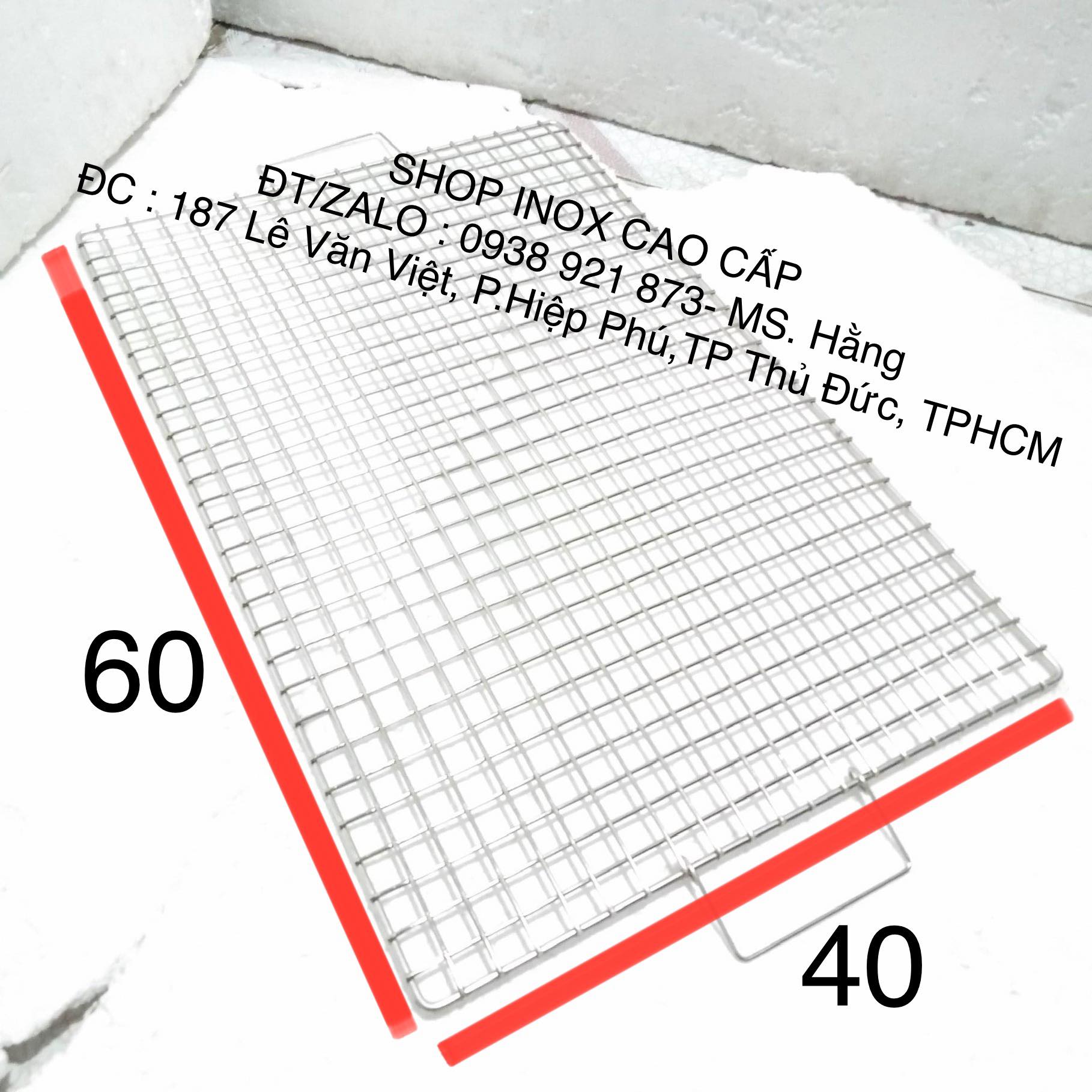 Vỉ nướng ca ro inox cao cấp - mã: vn46i
