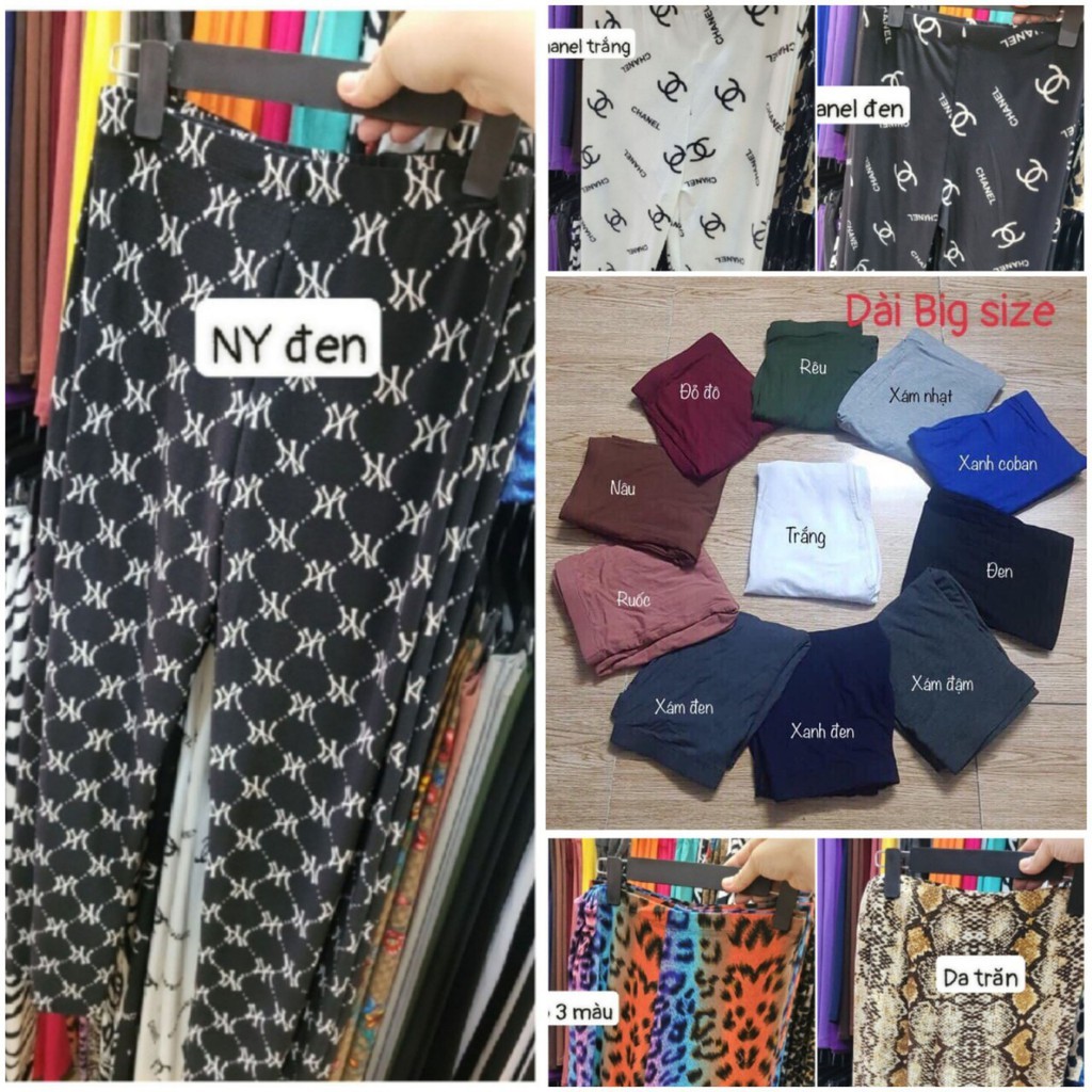 (SALE) Quần legging dài chất thun thái lan (hàng RAINBOW)