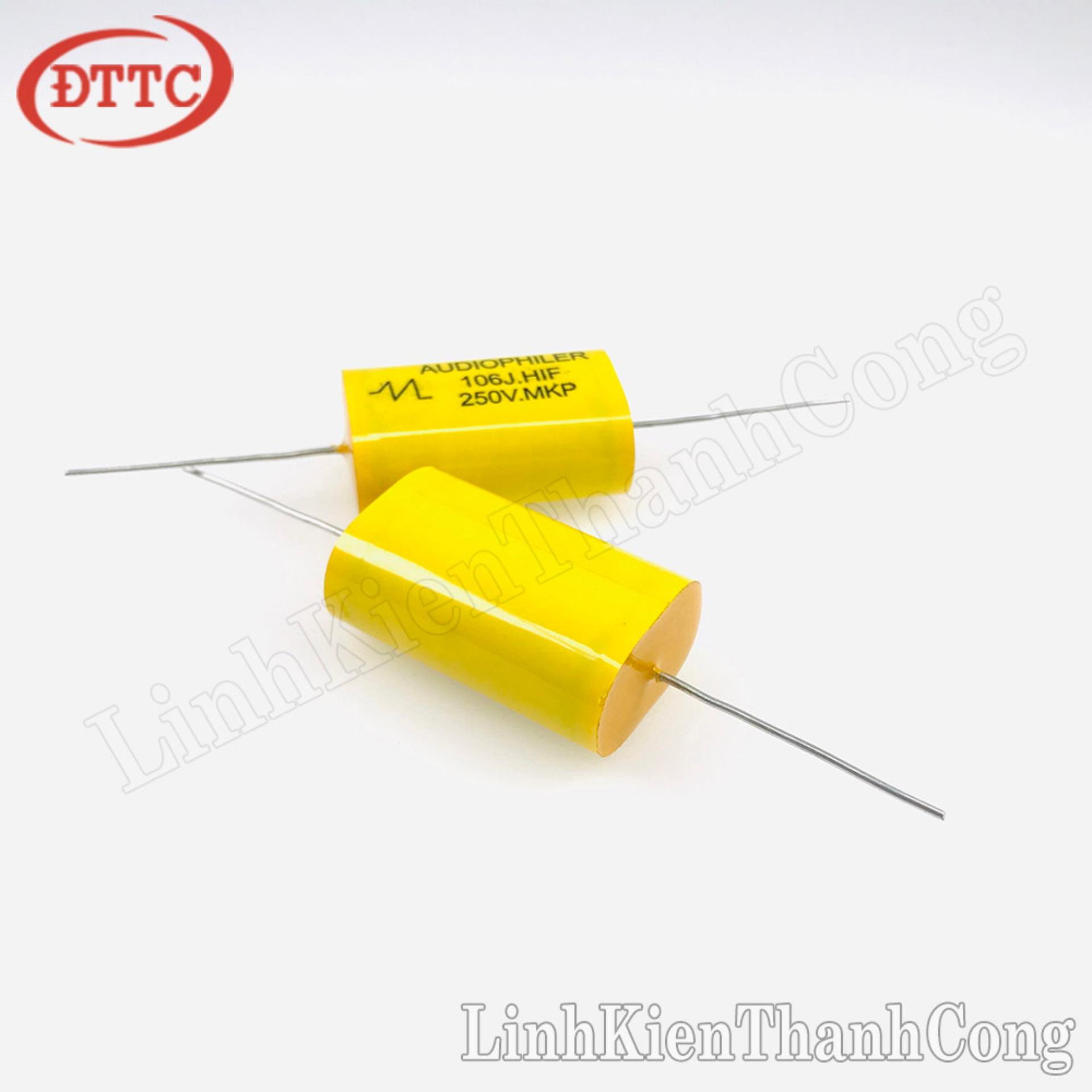 Tụ AUDIOPHILER  10uF 250V 106J Màu Vàng
