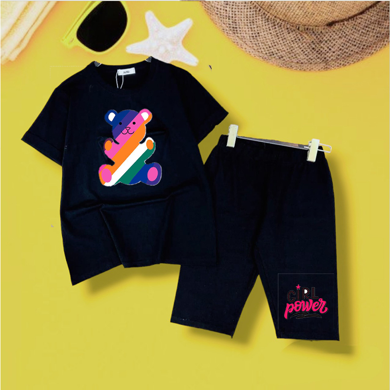 Đồ bộ mặc nhà mùa hè cho bé gái lớn 10 tuổi-15 tuổi BABYSHARK thun cotton xịn mát thấm hút mồ hôi cho bé gái 25kg-50kg