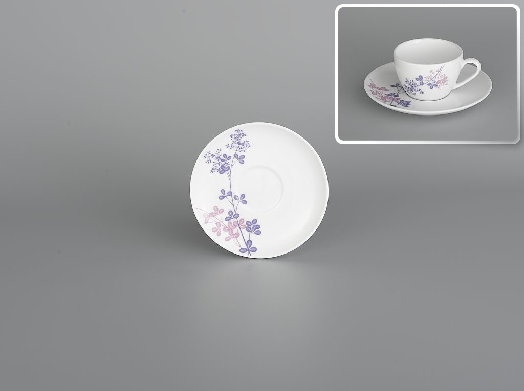 Bộ 6 Dĩa lót tách 12.5cm Cỏ Tím