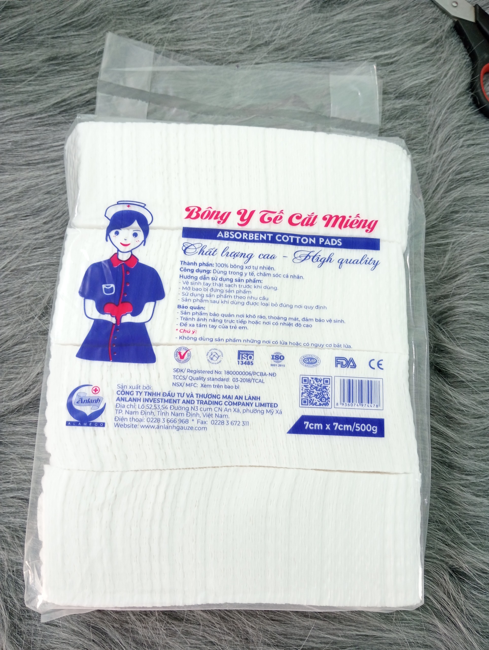 [HCM]BÔNG CẮT 7x7CM - 1KG BÔNG BẠCH TUYẾT