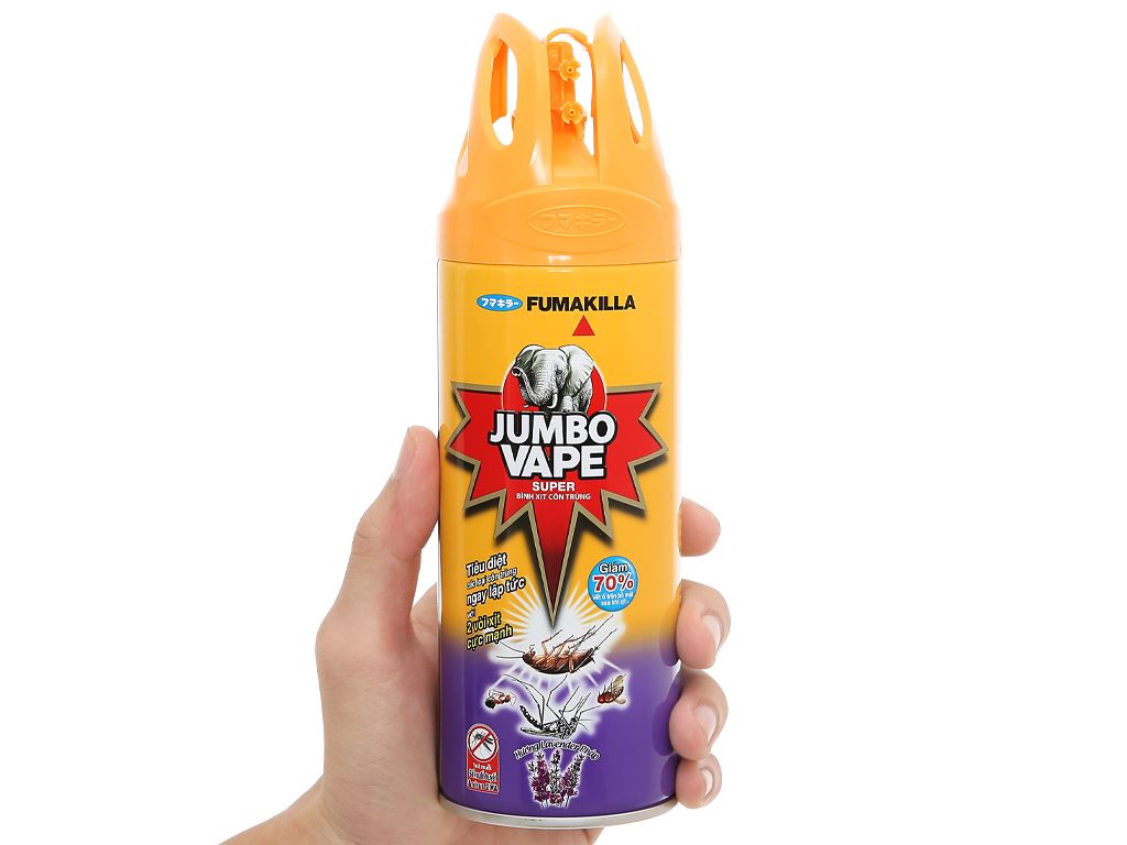 Bình xịt muỗi/côn trùng JUMBO VAPE 300ml