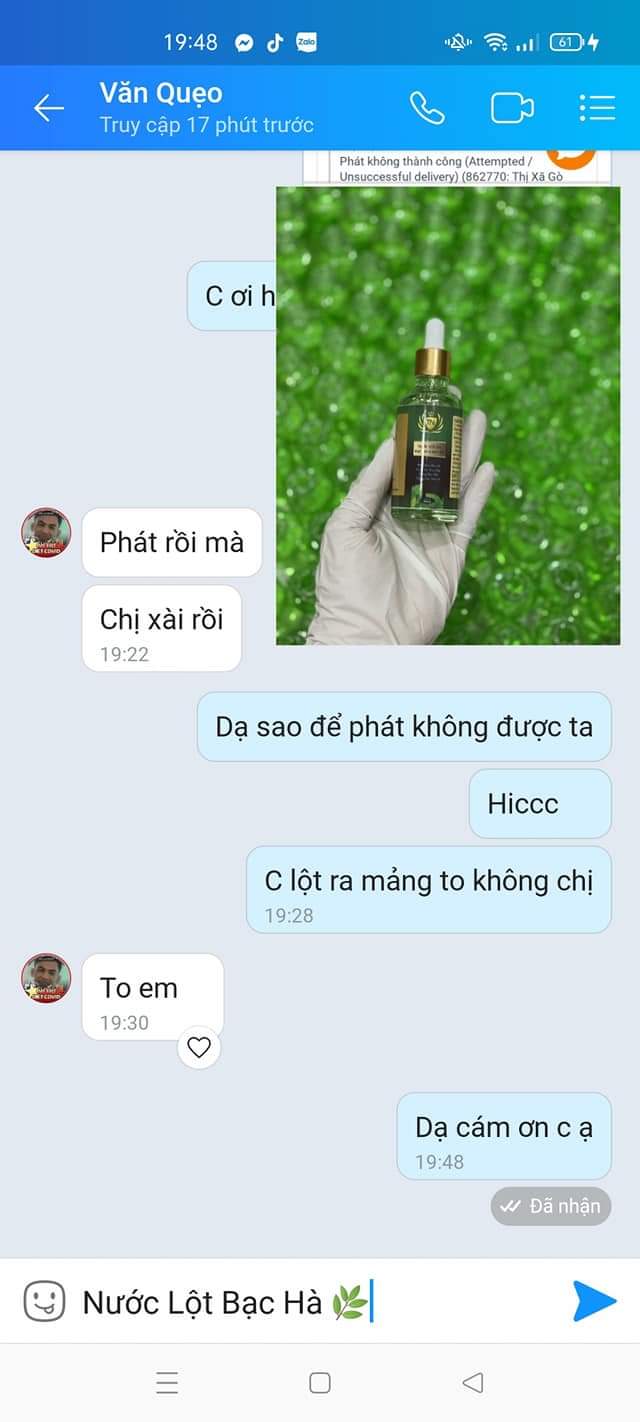 Nước lột da bạc hà cao cấp_hương bạc hà