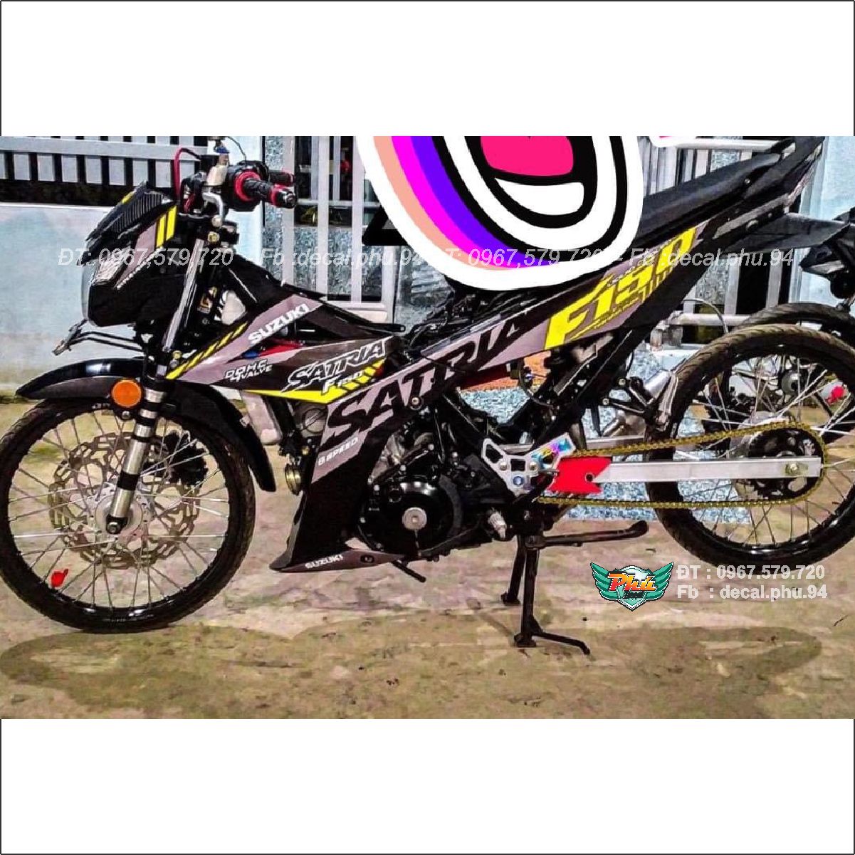 Tem Rời Satria xám đen