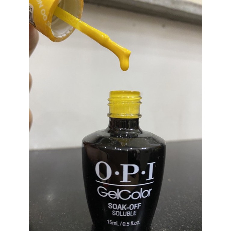 Sơn gel OPI vàng 15ml - màu sơn quốc dân