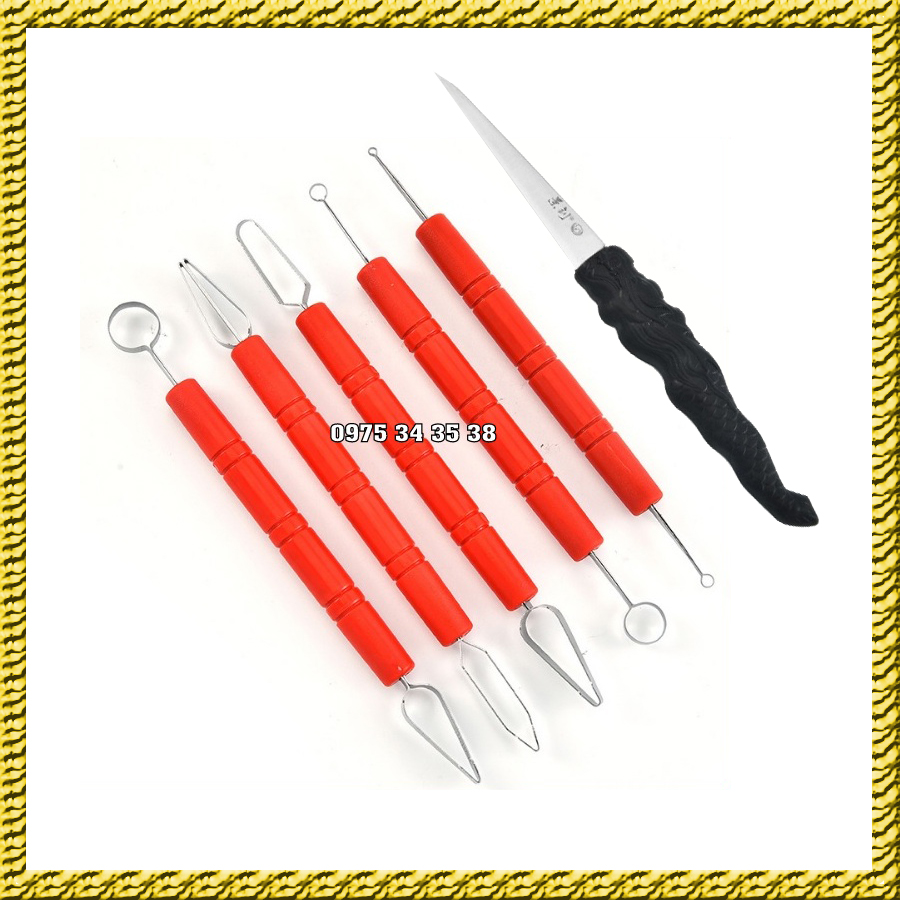 Bộ dụng cụ cắt tỉa hoa quả, rau củ, bộ móc tỉa thú