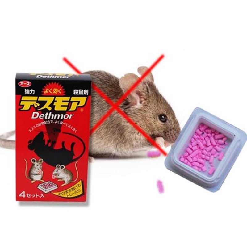 Thuốc diệt chuột Dethmor Nhật Bản hộp 4 vỉ