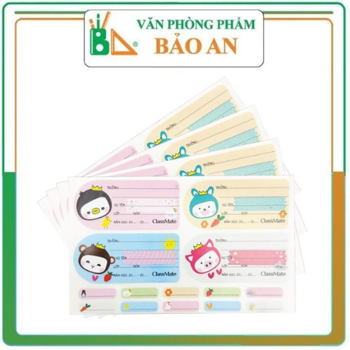 Nhãn vở classmate cartoon cl-nt222