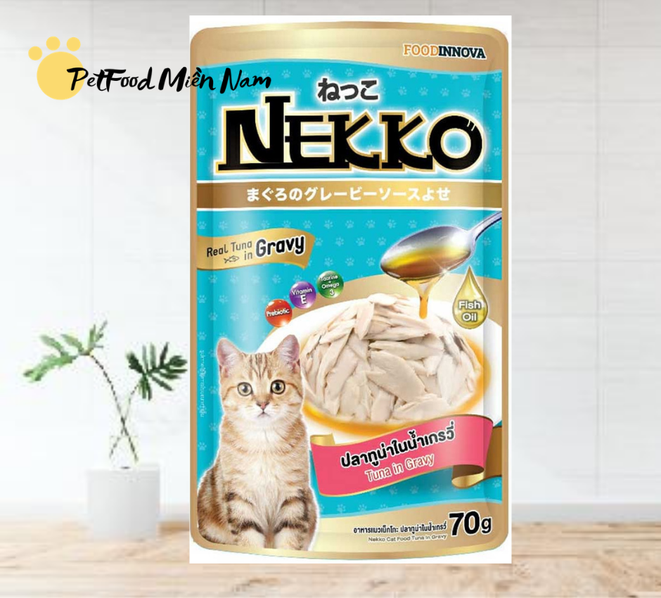 Pate cho mèo Nekko 70g đủ vị