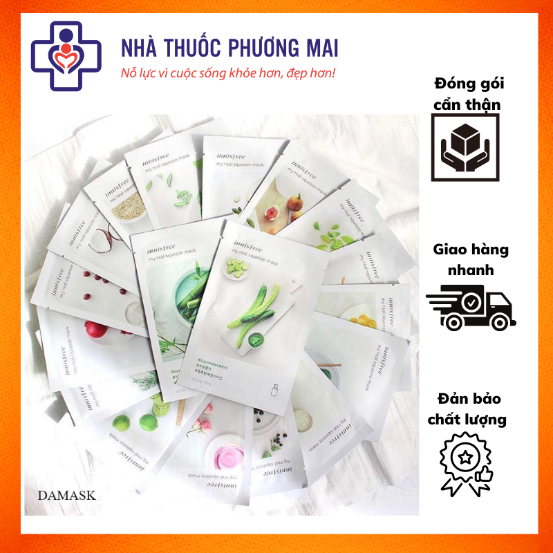 Mặt nạ giấy Innisfree Hàn Quốc đa dạng vị