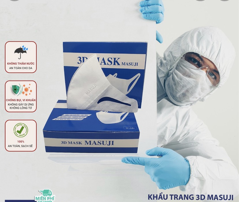 Khẩu trang 3d mask masuji chính hãng