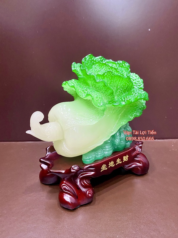 Tượng bắp cải phong thủy chiêu tài phát lộc