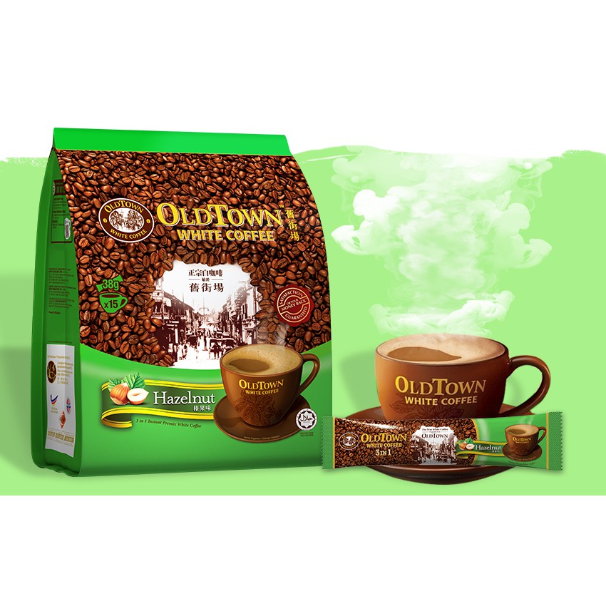 1 gói lẻ cà phê hạt dẻ Oldtown Hazelnut Coffee Malaysia - 38g