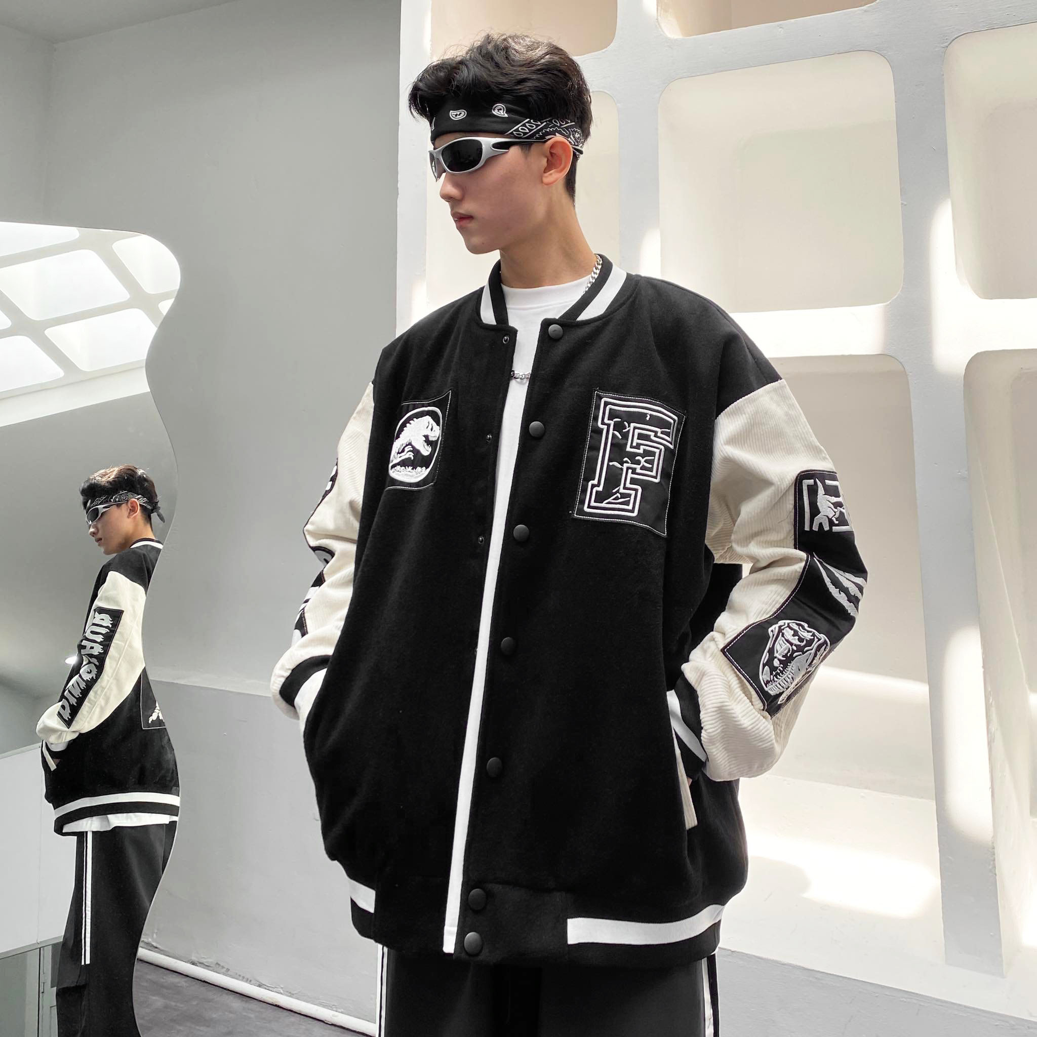 ÁO KHOÁC FF DINOSAUR VARSITY JACKET