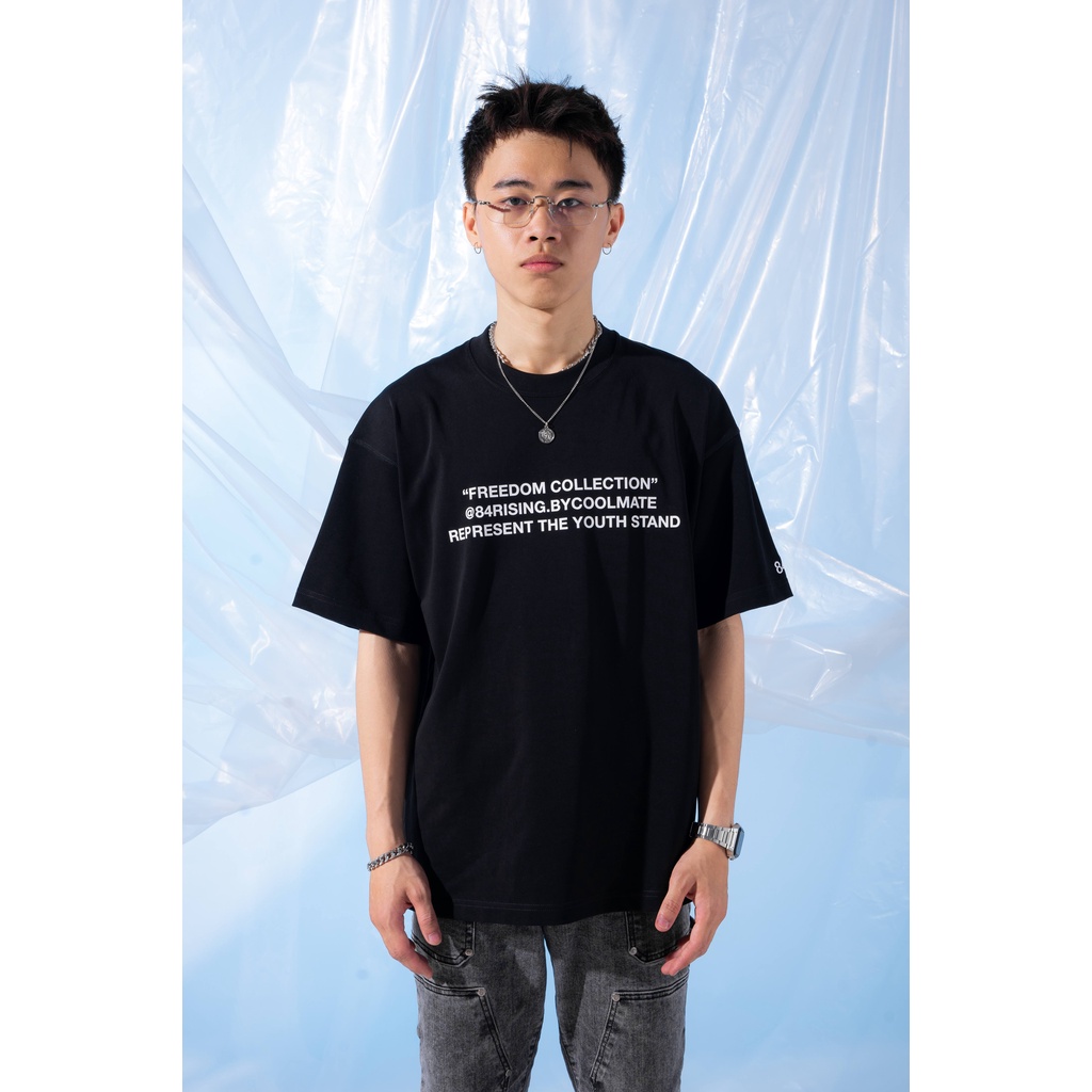 [OUTLET - Không đổi trả]Áo Thun oversize Freedom Again - Áo Tee Tự do - thương hiệu 84RISING