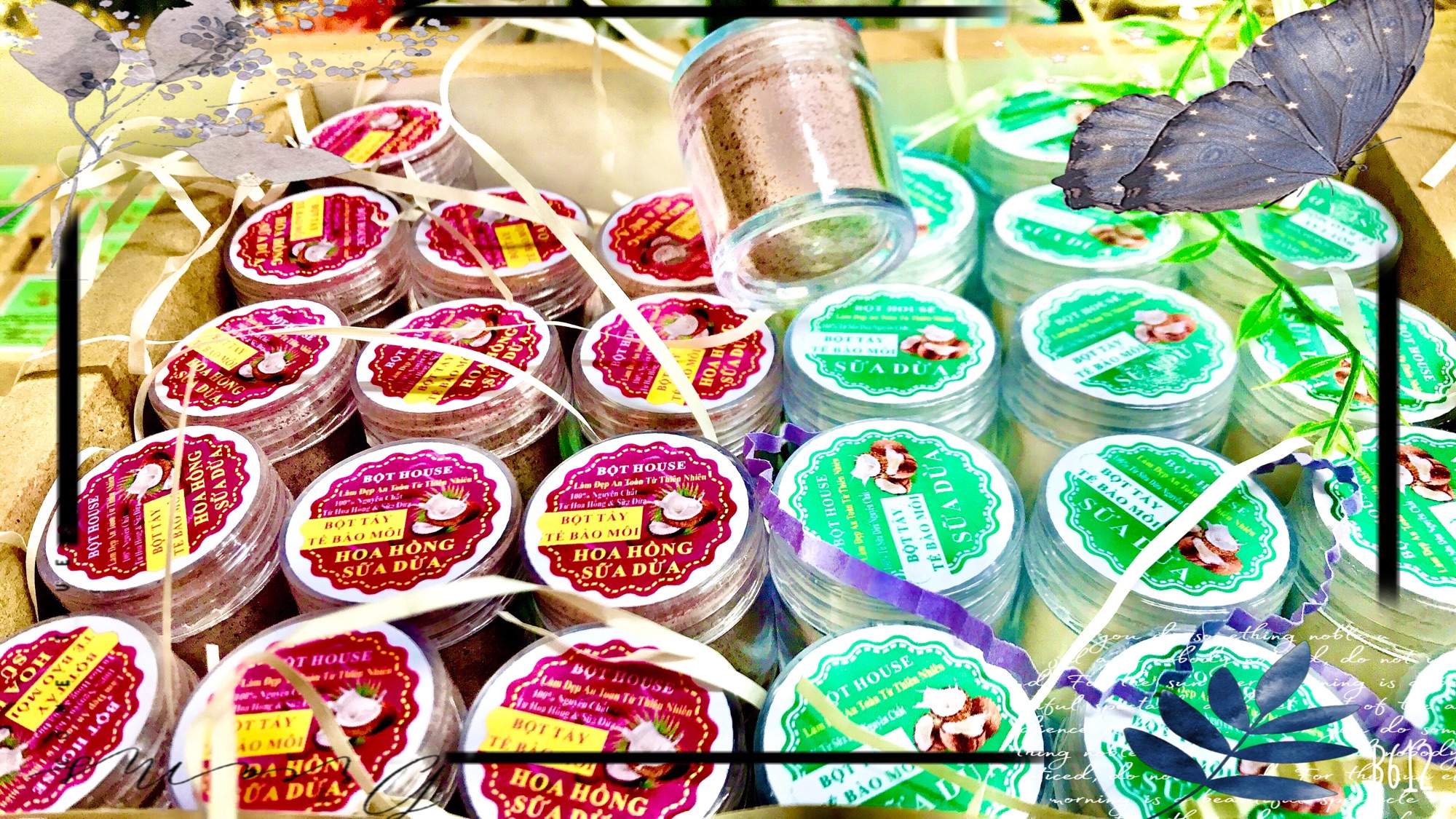 Tẩy tế bào môi hoa hồng thiên nhiên/ hũ 20g
