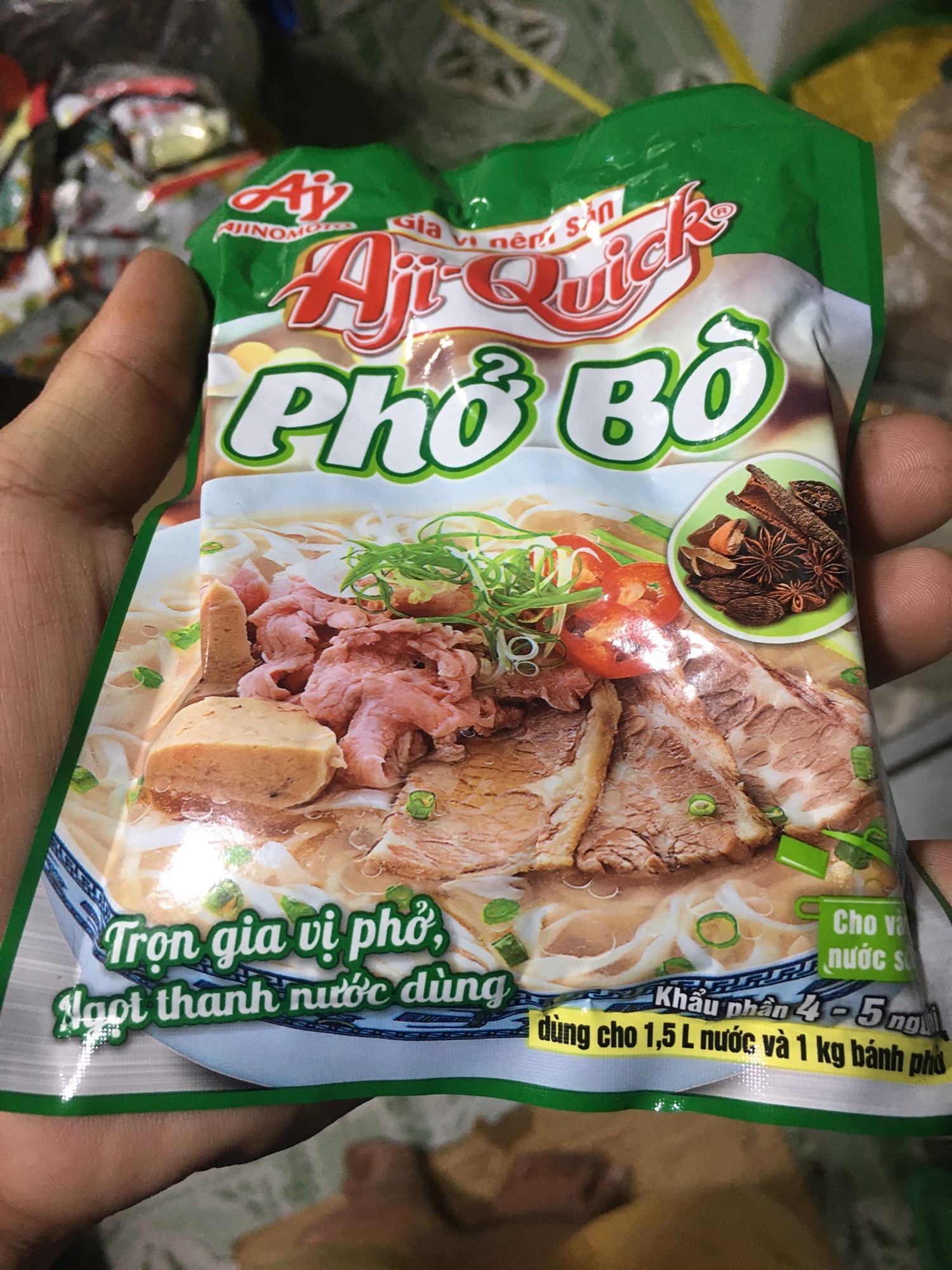 Gia vị nêm sẵn Phở Bò Aji-Quick 57g