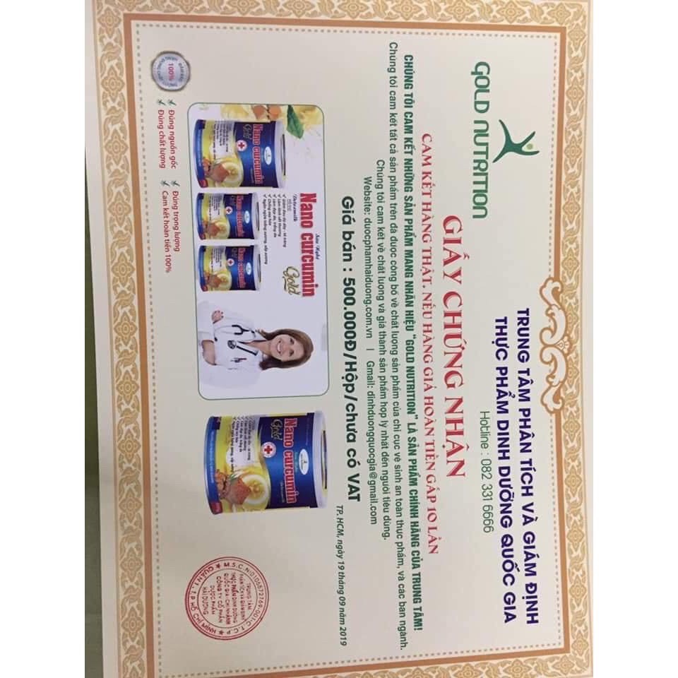[Combo 4H 900gr] Sữa nghệ nano curcumin gold diamond