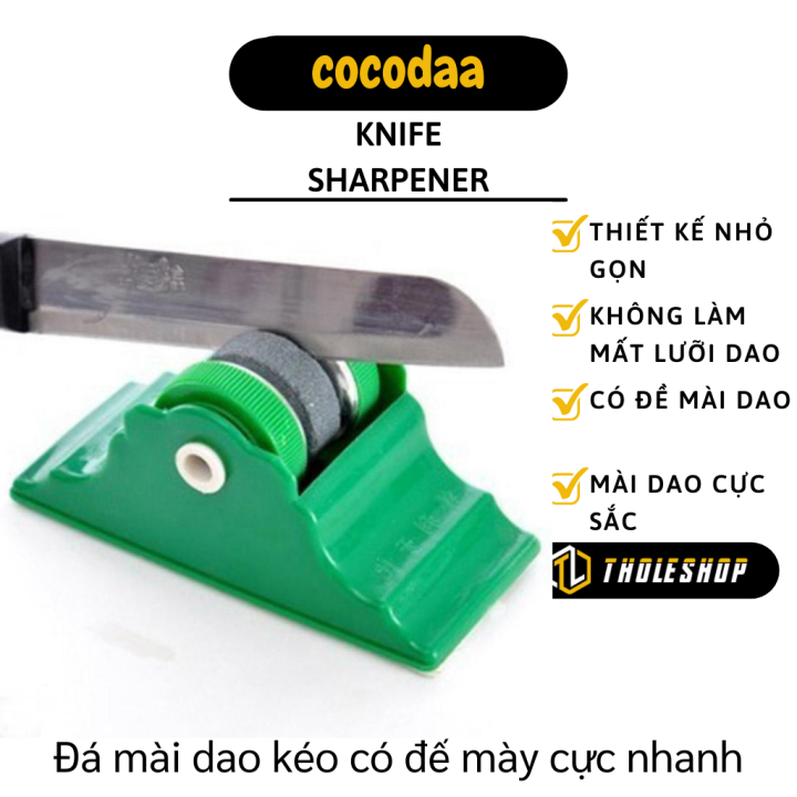Đá mài dao kéo - Dụng cụ mài dao kéo nhà bếp có đế mài siêu bén - Đá mài dao cực nhanh, cực sắc