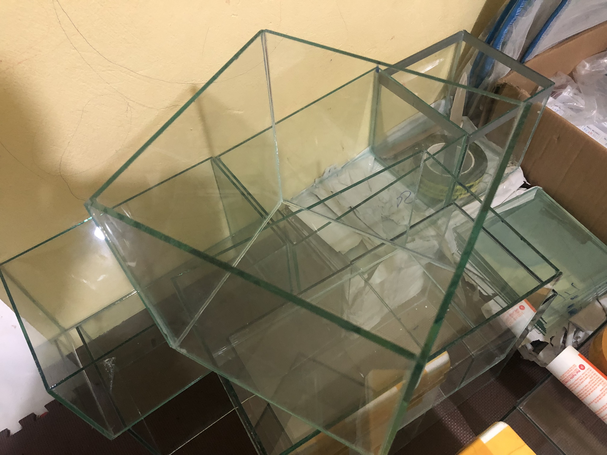 Bể cá cảnh rubic mini (D20xR20xH20)thủy sinh để bàn