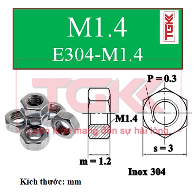 Đai ốc inox 304