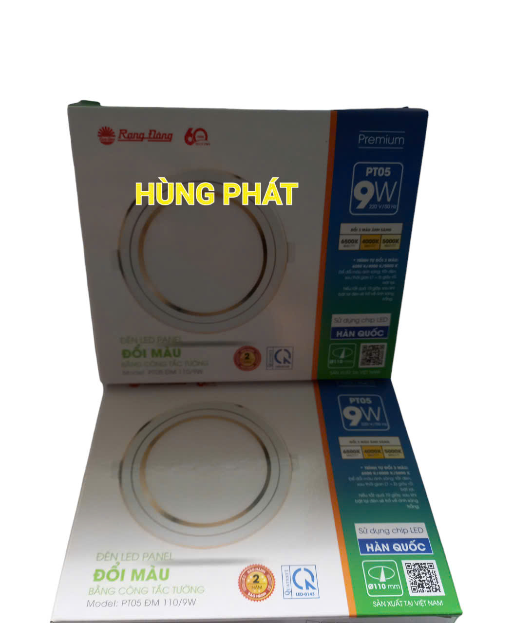 Đèn LED âm trần 3 chế độ đổi màu rạng đông 7w.9w(PT05)