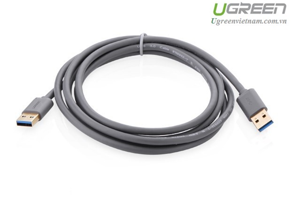 Cáp USB 3.0 hai đầu đực dài 1m  Ugreen 10370 cao cấp