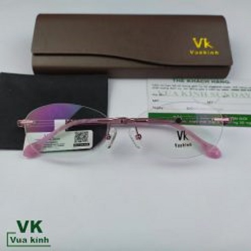 Gọng kính cận khoan không viền VK78