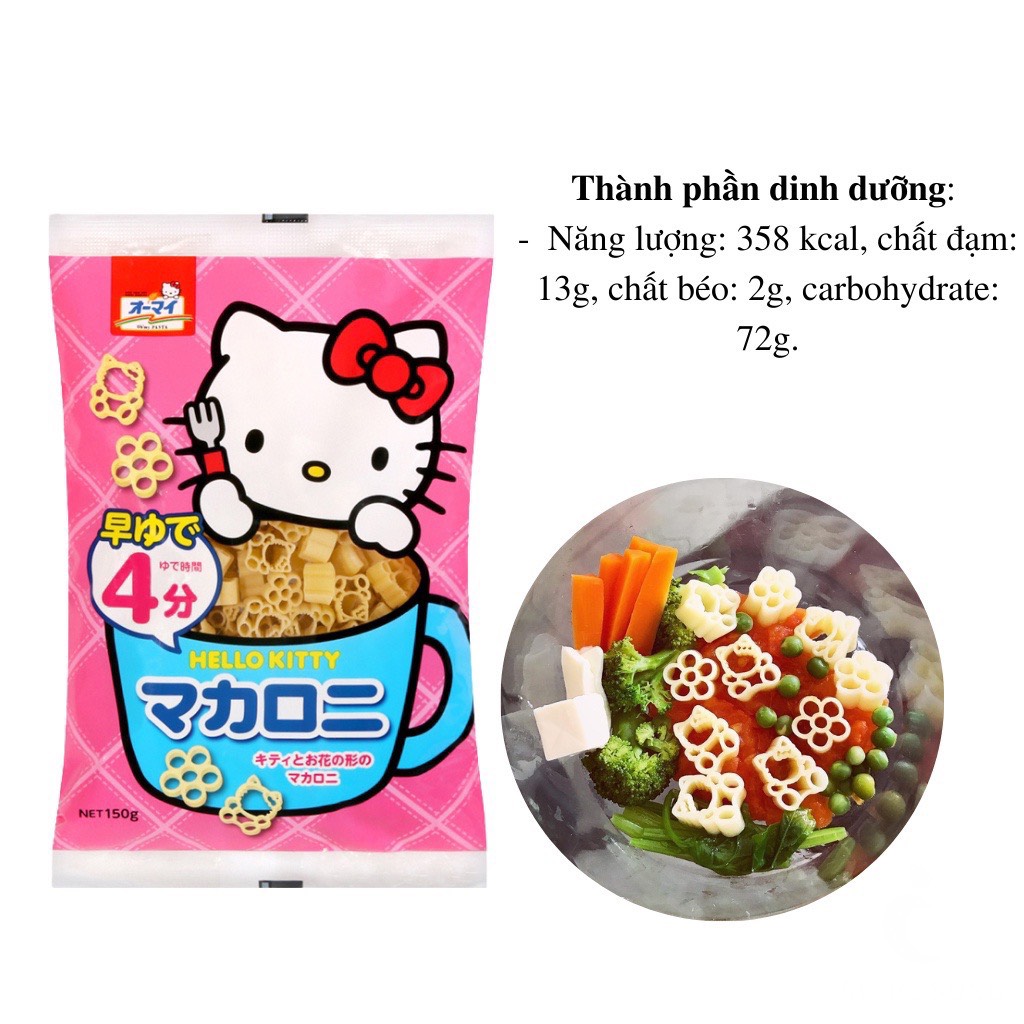 Nui Hello Kitty Nhật Bản 150gram Cho Bé Ăn Dặm
