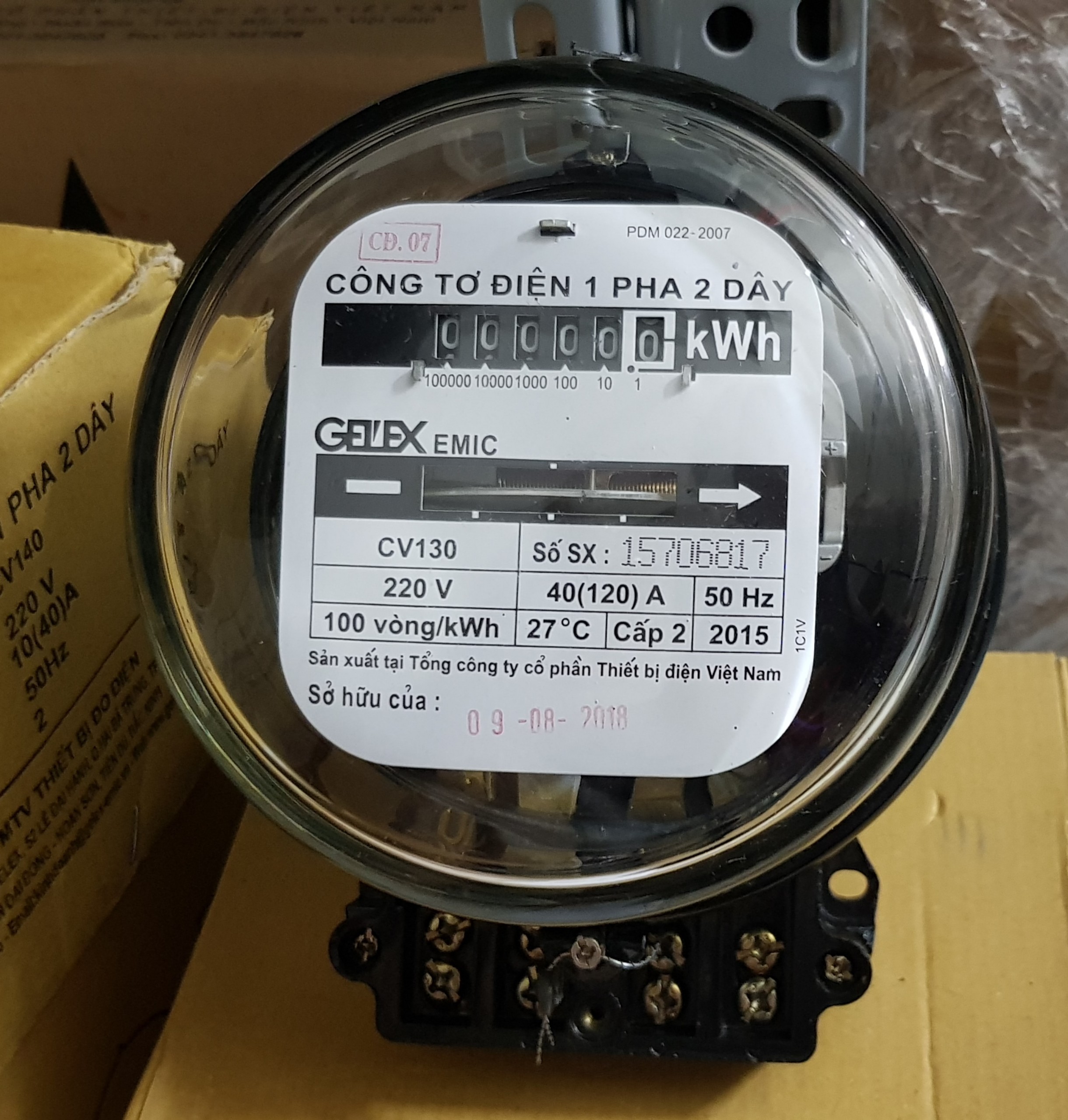 CÔNG TƠ ĐIỆN 1 PHA 2 DÂY