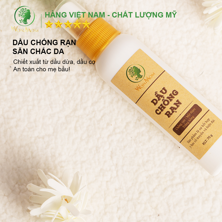 [ Giảm 35K - Đơn 339K ] Dầu Tinh Chất Chống Rạn Da Wonmom 70g