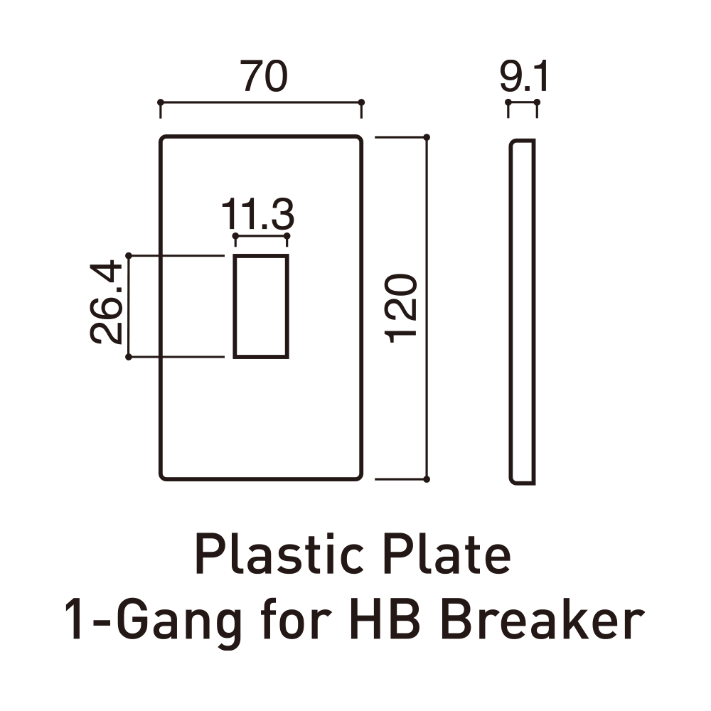 Mặt dùng cho HB (CB cóc) Panasonic dòng Halumie Series