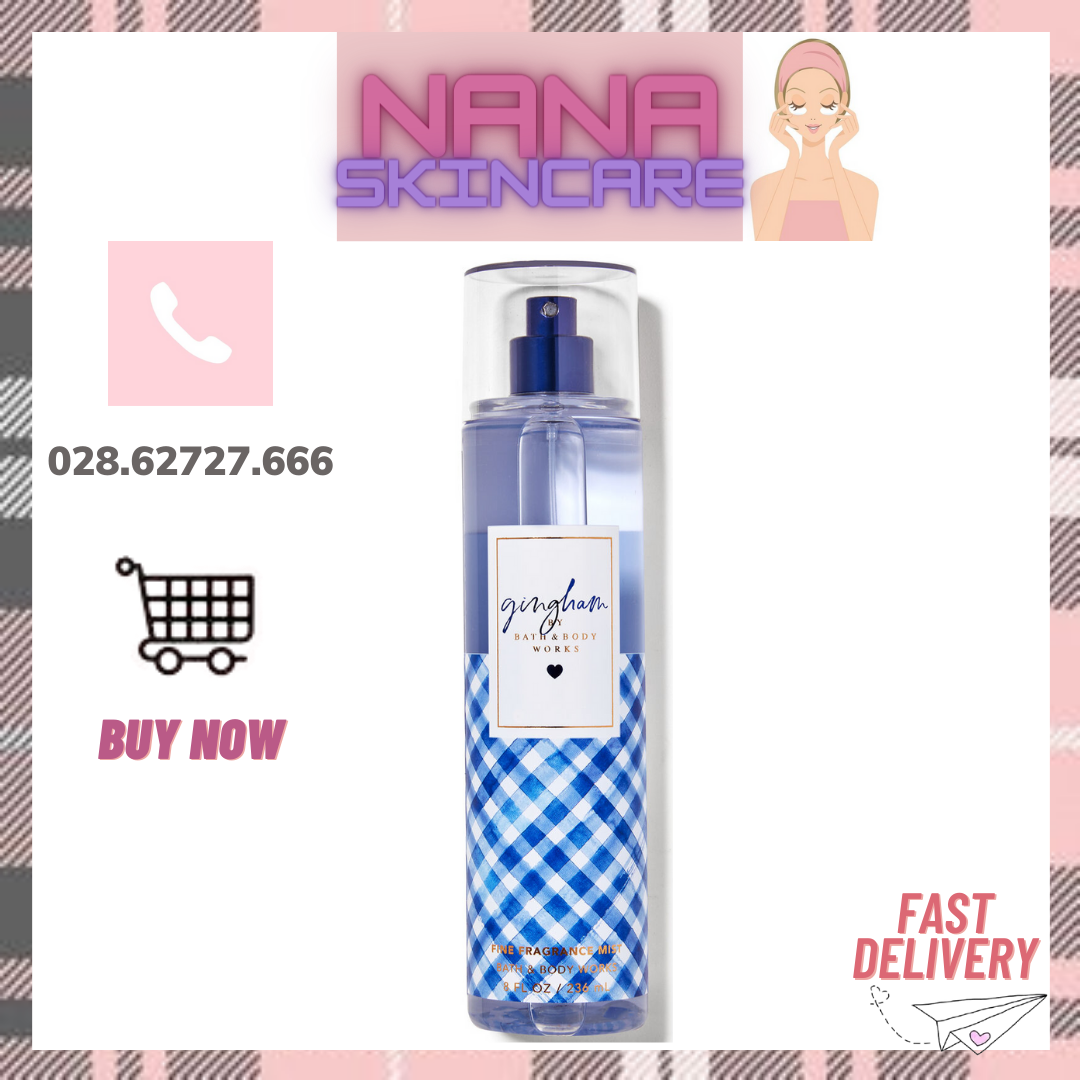 Xịt Thơm Toàn Thân Bath And Body Works - Gingham Body Mist (236ml)